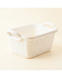 Moss Canyon Empty Storage Basket - White (synthetic illustration; no displayed measurements)