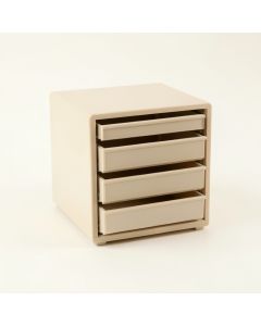Clay Bluff Small-Parts Storage Drawer Cabinet - Beige (synthetic illustration; no displayed measurements)