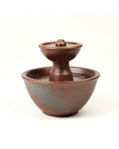 Resin/Fiberglass Leaves Water Fountain (synthetic illustration; no displayed measurements)