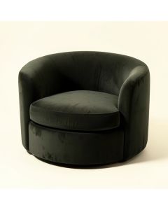 Binstead 74 '' Velvet Round Arm Loveseat (synthetic illustration; no displayed measurements)