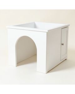 Bay Canyon Empty Furniture-Style Litter Enclosure - White (synthetic illustration; no displayed measurements)