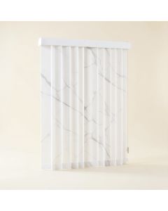 Deluxe Adjustable Sliding Semi-Sheer Vertical Blind (synthetic illustration; no displayed measurements)