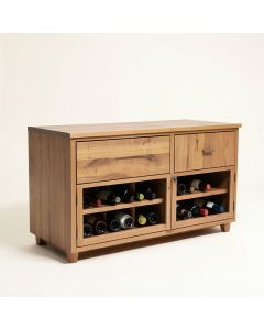 Hype Buffet With Wine Storage (synthetic illustration; no displayed measurements)