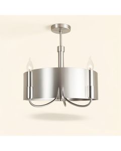 5 - Light Candle Style Drum Chandelier (synthetic illustration; no displayed measurements)