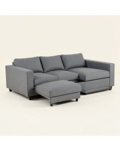 Sophy 98 '' Wide Linen Right Hand Facing Sofa & Chaise (synthetic illustration; no displayed measurements)