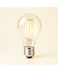 60 Watt Equivalent A19 Led Dimmable Clear Glass Filament Light Bulb (synthetic illustration; no displayed measurements)