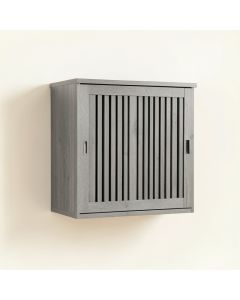 Maple Brook Wall-Mounted Laundry Cabinet - Gray (synthetic illustration; no displayed measurements)