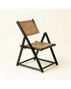 Hill Bluff Folding Outdoor Chair - Black (synthetic illustration; no displayed measurements)