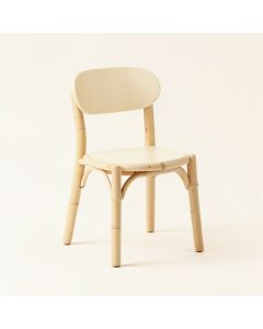 Field Bend Small Chair - Cream (synthetic illustration; no displayed measurements)