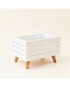 Dune Branch Empty Raised Planter - White (synthetic illustration; no displayed measurements)