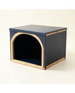 Cedar Field Empty Furniture-Style Litter Enclosure - Navy (synthetic illustration; no displayed measurements)