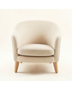 Shore Bend Upholstered Armchair - Beige (synthetic illustration; no displayed measurements)