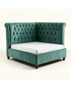 Carswell Tufted Wingback Upholstered Standard Bed (synthetic illustration; no displayed measurements)