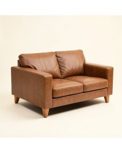 85 '' Faux Leather Square Arm Sofa (synthetic illustration; no displayed measurements)