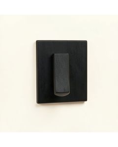 Harbor Crest Wall-Mounted Robe Hook - Black (synthetic illustration; no displayed measurements)