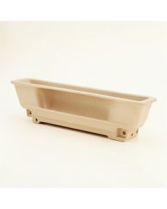 Heath Dale Empty Railing Planter With Integral Brackets - Beige (synthetic illustration; no displayed measurements)