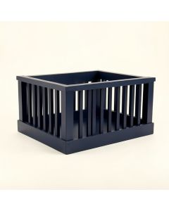 Harbor Dale Empty Furniture-Style Pet Crate - Navy (synthetic illustration; no displayed measurements)