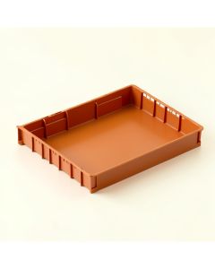 Hazel Field Empty Under-Desk Cable Tray - Terracotta (synthetic illustration; no displayed measurements)