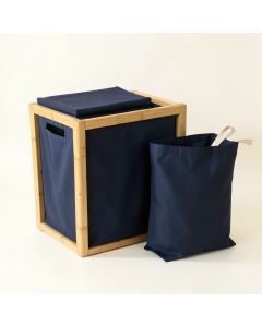 Glen Bluff Laundry Sorting Station With Plain Removable Bags - Navy (synthetic illustration; no displayed measurements)