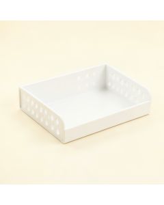Hazel Crossing Empty Under-Desk Cable Tray - White (synthetic illustration; no displayed measurements)