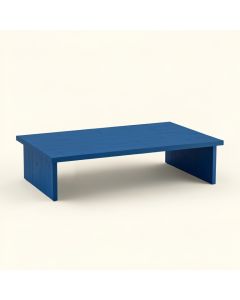 Cliff Dell Desktop Monitor Riser - Blue (synthetic illustration; no displayed measurements)