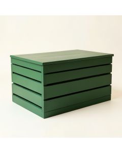 Bay Crest Closed Outdoor Storage Box - Green (synthetic illustration; no displayed measurements)