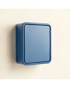 Glen Dale Wall-Mounted Entry Cabinet - Blue (synthetic illustration; no displayed measurements)