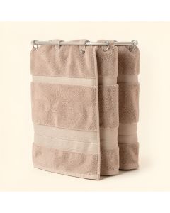 Schubert 15 Piece Geometric Bath Set + Hooks (synthetic illustration; no displayed measurements)