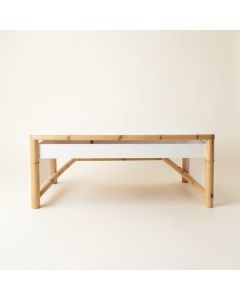 Dune Bluff Indoor Bench - White (synthetic illustration; no displayed measurements)