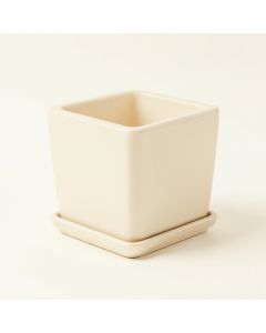Heath Bend Empty Planter - Cream (synthetic illustration; no displayed measurements)