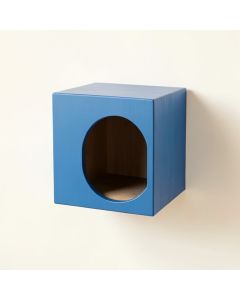 Juniper Bluff Wall-Mounted Cat Perch - Blue (synthetic illustration; no displayed measurements)
