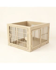 Glen Canyon Empty Furniture-Style Pet Crate - Beige (synthetic illustration; no displayed measurements)