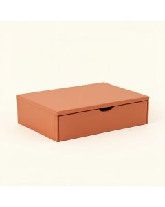 Harbor Field Desktop Monitor Riser - Terracotta (synthetic illustration; no displayed measurements)