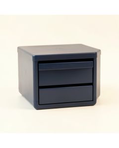 Meadow Branch Small-Parts Storage Drawer Cabinet - Navy (synthetic illustration; no displayed measurements)