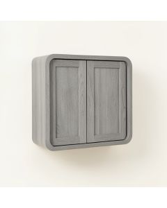 Juniper Crest Wall-Mounted Entry Cabinet - Gray (synthetic illustration; no displayed measurements)