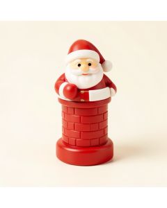 7 '' Santa Claus In Chimney Christmas Bubble Night Light (synthetic illustration; no displayed measurements)