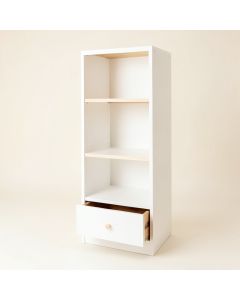 Lake Bluff Narrow Cubby Tower - White (synthetic illustration; no displayed measurements)