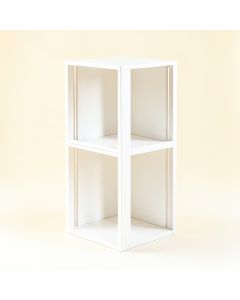 Vale Brook Narrow Cubby Tower - White (synthetic illustration; no displayed measurements)