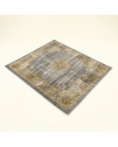 Coupland Abstract Gray/Gold Area Rug (synthetic illustration; no displayed measurements)