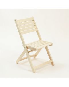Elm Canyon Folding Outdoor Chair - Cream (synthetic illustration; no displayed measurements)