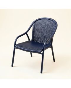Slate Arc Outdoor Lounge Chair - Navy (synthetic illustration; no displayed measurements)