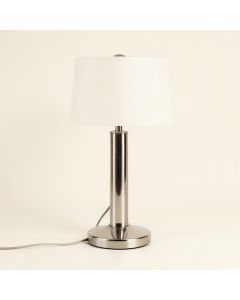 Rockwood 26.25 '' Chrome Table Lamp Set With Usb (synthetic illustration; no displayed measurements)