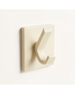 Stone Bend Wall-Mounted Robe Hook - Ivory (synthetic illustration; no displayed measurements)