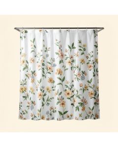 Medina Ivy Vinyl Floral Single Shower Curtain (synthetic illustration; no displayed measurements)
