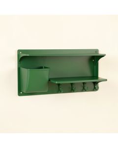 Cedar Bridge Wall-Mounted Entryway Organizer Shelf - Green (synthetic illustration; no displayed measurements)