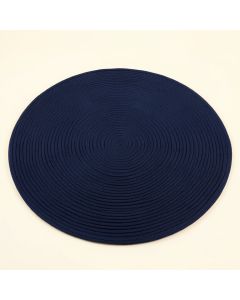 Shore Bluff Round Area Rug - Navy (synthetic illustration; no displayed measurements)