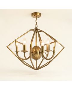 Collins Lantern Geometric Chandelier (synthetic illustration; no displayed measurements)