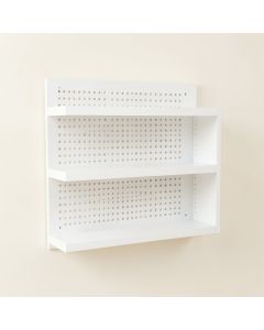 Harbor Brook Empty Wall-Mounted Tool Organizer Panel - White (synthetic illustration; no displayed measurements)