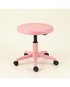 Pu Leather Round Rolling Height Adjustable Lab Stool With Footrest (synthetic illustration; no displayed measurements)