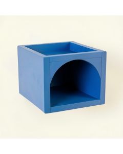 Cove Bluff Wall-Mounted Cat Perch - Blue (synthetic illustration; no displayed measurements)